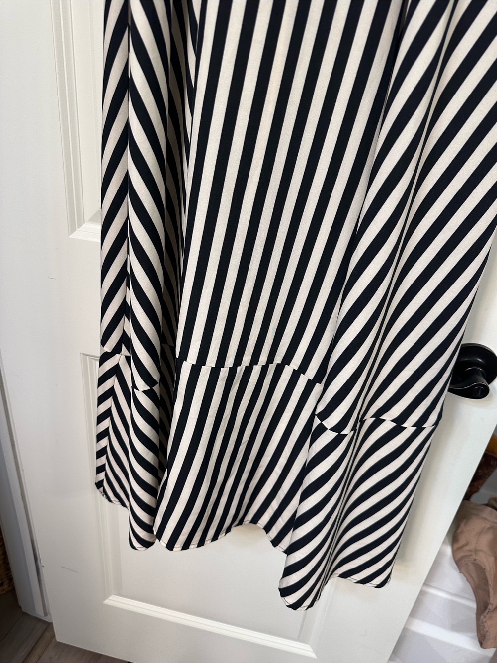 Black and White Striped Maxi Dress - Classic Summer Style - Picture 13 of 14